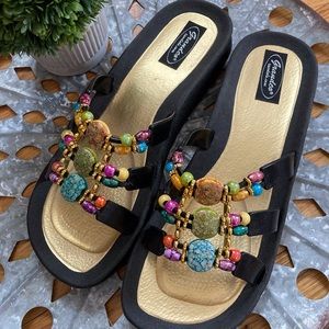 Grandco Mystical Beaded Sandals